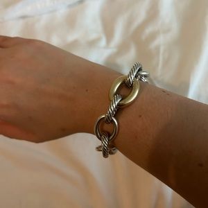 David Yurman Cable Bracelet 9.25ct with Gold 1/4750